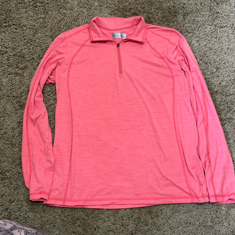 Women’s large pink callaway 1/4 zip